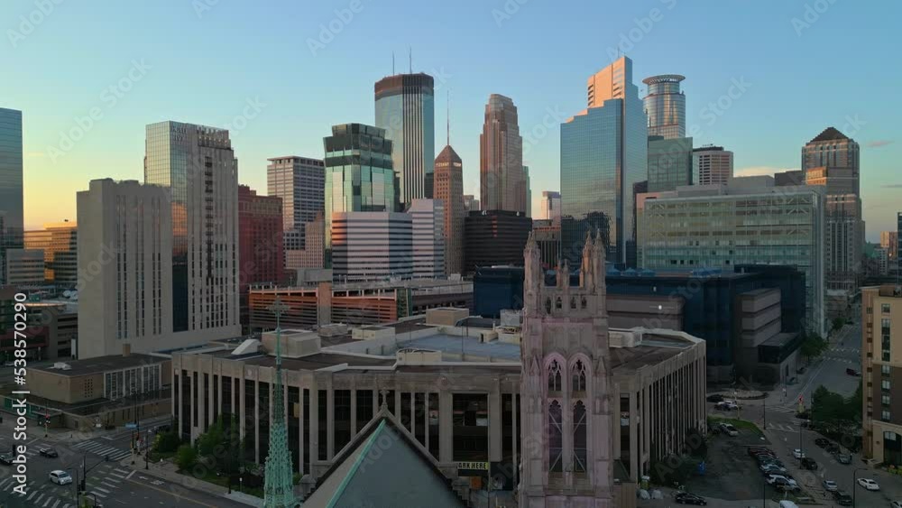 Downtown Minneapolis, MN Evening Drone Flight Shoot 1 - 22 Downtown Minneapolis, MN Evening Drone Flight Shoot 1 - 22