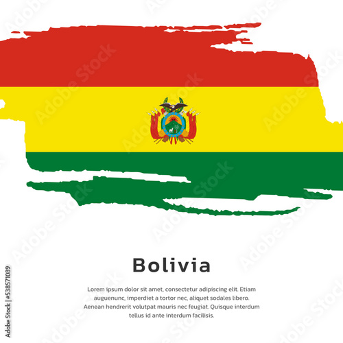 Illustration of Bolivia flag Template Free Download Illustration of Bolivia flag Template - GFXLoad