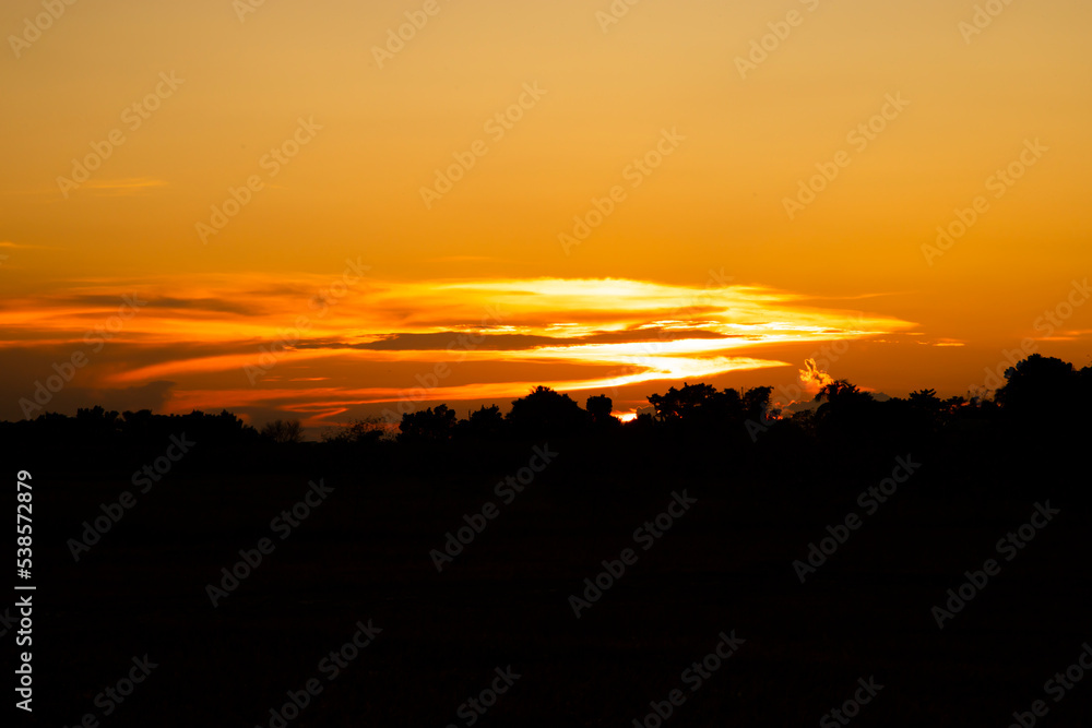 Beautiful Landscape scenery of Dramatic Colorful Sunset Beautiful Landscape scenery of Dramatic Colorful Sunset