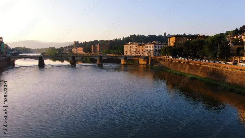 Florence Italy Drone Aerial View Florence Italy Drone Aerial View