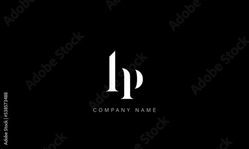 HP, PH Abstract Letters Logo Monogram