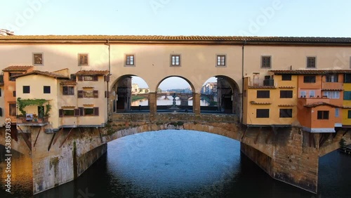 The Bird of Florence Italy Drone Aerial View