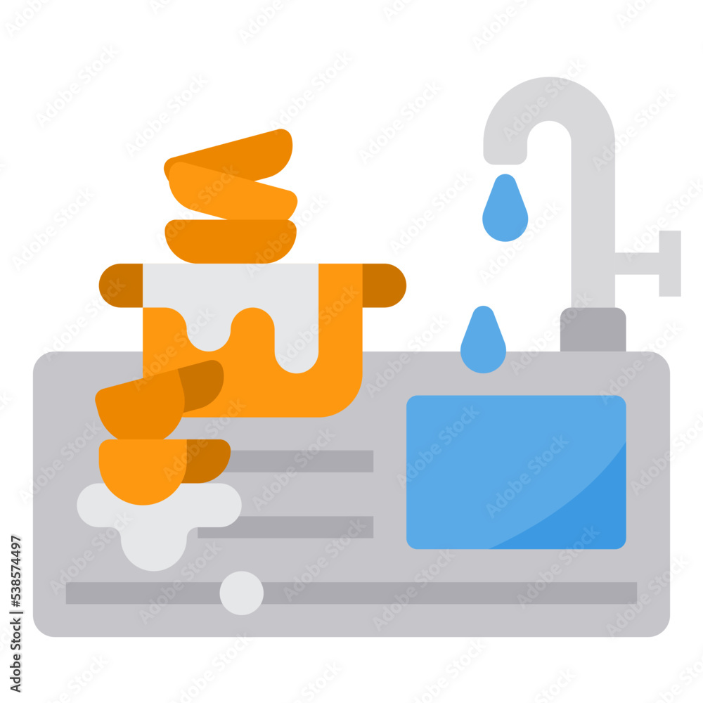 Obraz premium sink flat icon