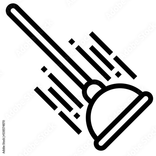 plunger outline icon