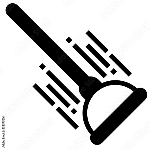 plunger glyph icon