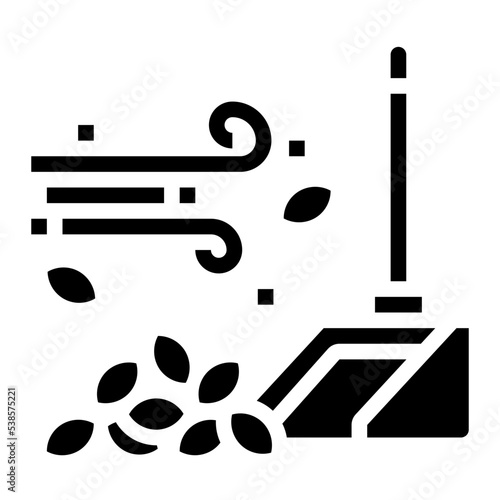 rake glyph icon