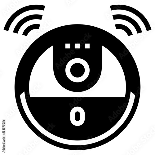 vacuum cleaner glyph icon