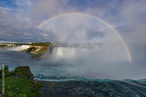 rainbow over the river