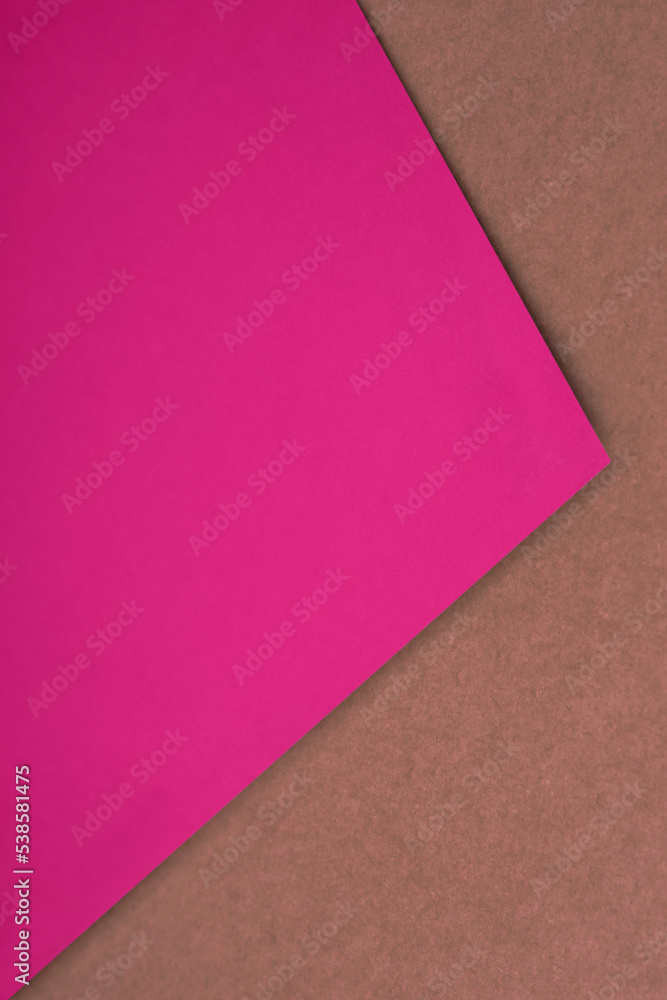 Abstract vertical pink purple brown triangular papers on white background looks like side view of an open book plain vs textured cover Abstract vertical pink purple brown triangular papers on white background looks like side view of an open book plain vs textured cover