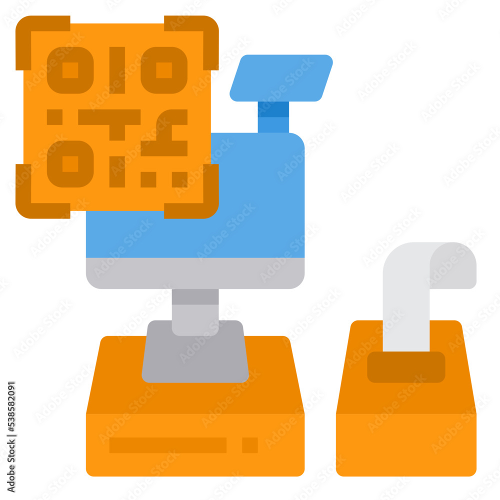 cashier flat icon cashier flat icon