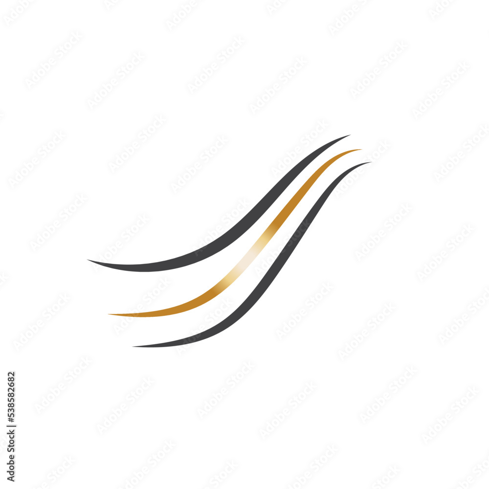 hair wave logo vector illustration design hair wave logo vector illustration design