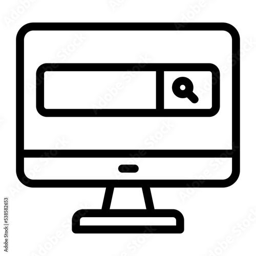 browsing line icon