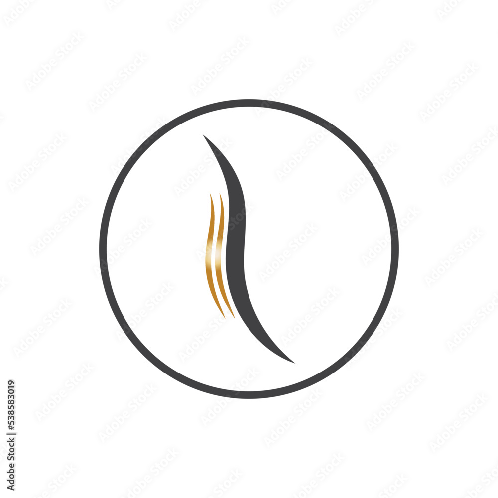 hair wave logo vector illustration design hair wave logo vector illustration design
