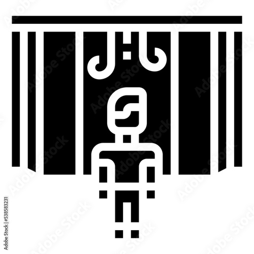 disinfection glyph icon