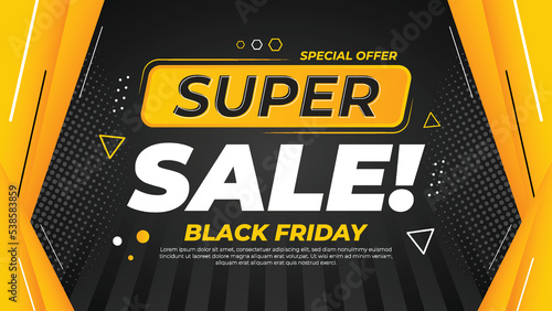 Super Sale Black Friday Banner, Flyer And Poster template For Your Business