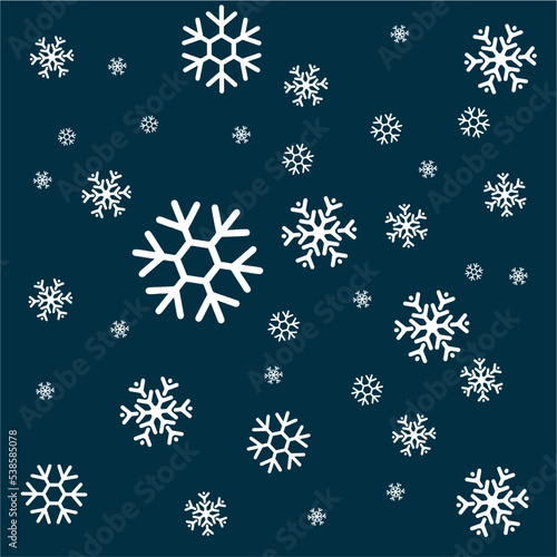 christmas elements background design Vector illustration, merry xmas snow banner, wallpaper or backdrop decor