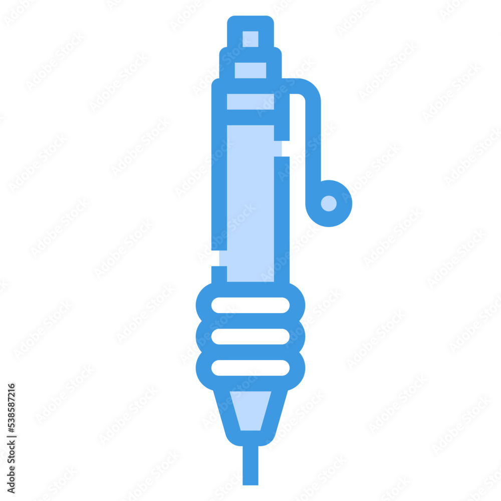 pen blue outline icon pen blue outline icon