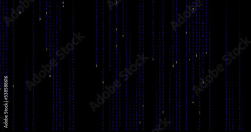 computer code rain background