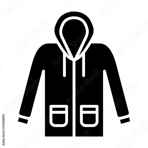Raincoat Glyph Icon