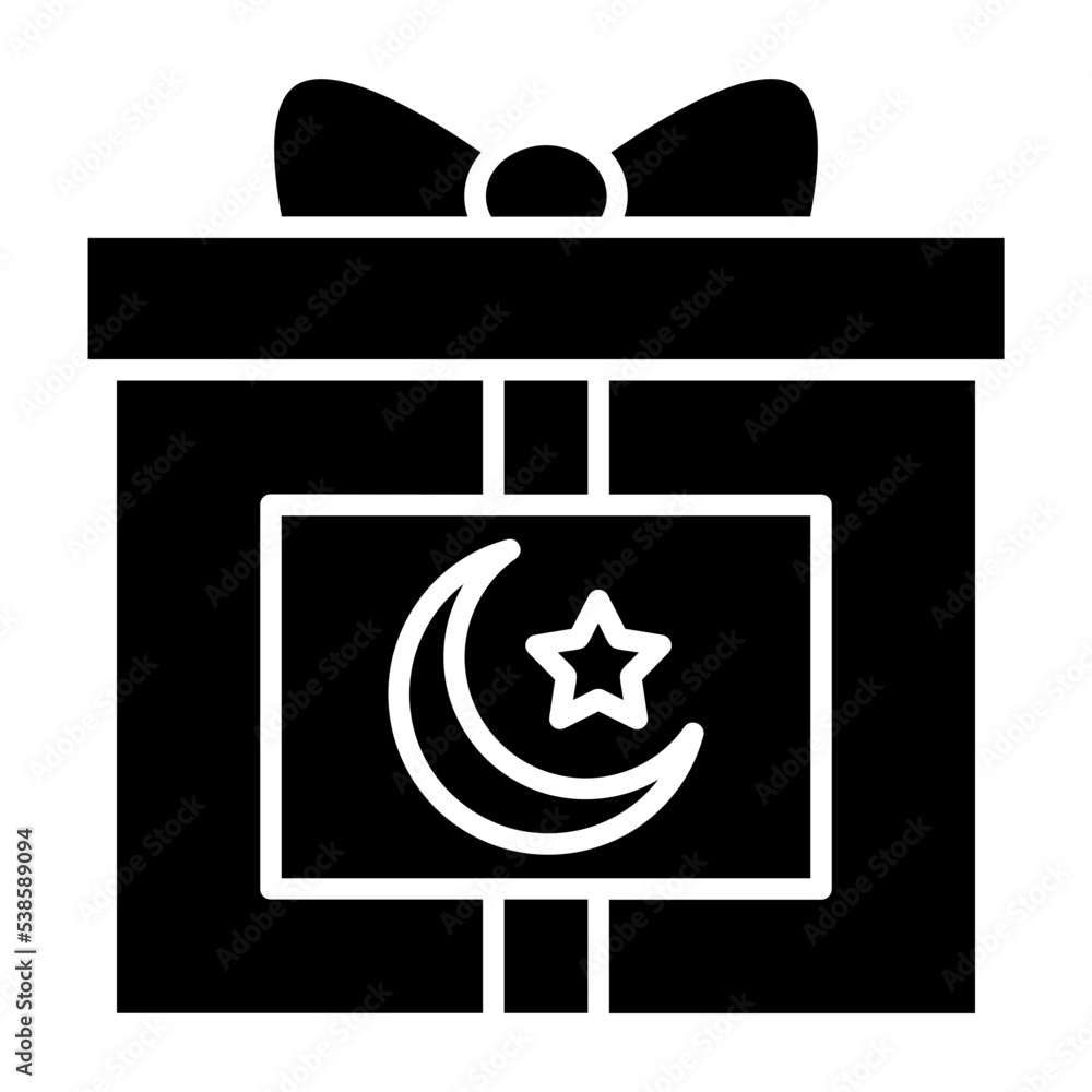 Gift Glyph Icon Gift Glyph Icon