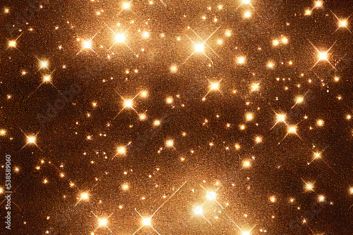 Gold glittered seamless textile pattern 3d illustrated 
