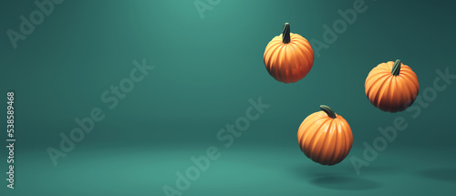 Autumn pumpkins - Harvest and Thanksgiving theme - 3D