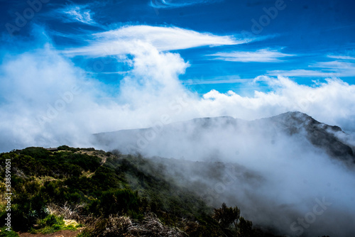 At the top of Pico Arieiro, the third highest in Madeira at 1813 meters high