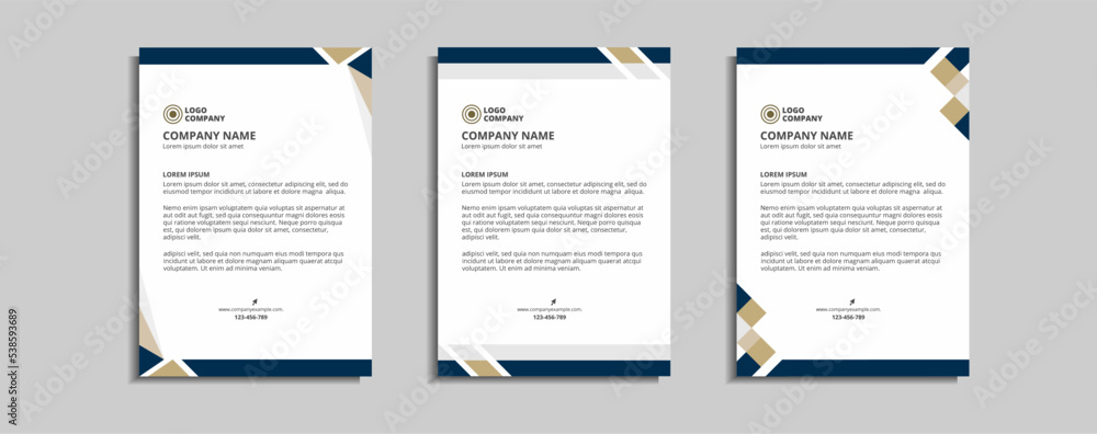 modern corporate letterhead template design modern corporate letterhead template design