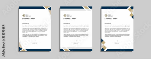modern corporate letterhead template design