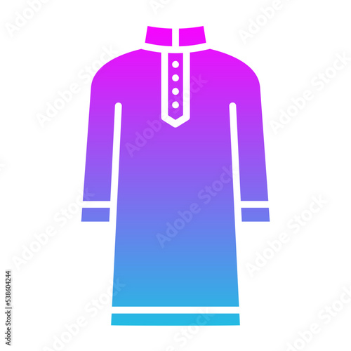 Kurta Glyph Gradient Icon