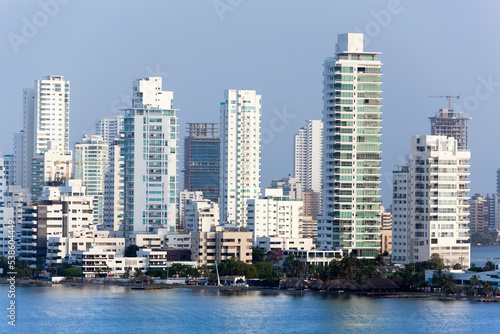 Cartagena City White Color Residential Skyline © Ramunas