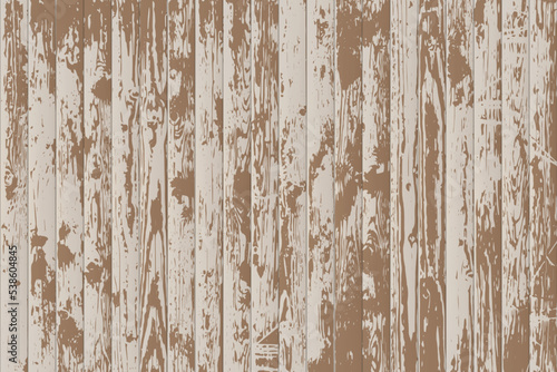 Vertical pattern of wooden textured slats with timber print. Wall made of oak lath. Top view of laminate floor. Rustic effect. Natural hardwood background. Vector illustration. Interior design