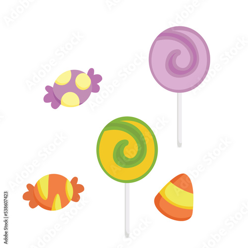 Halloween Candy Chocolate Illustration Vector Clipart