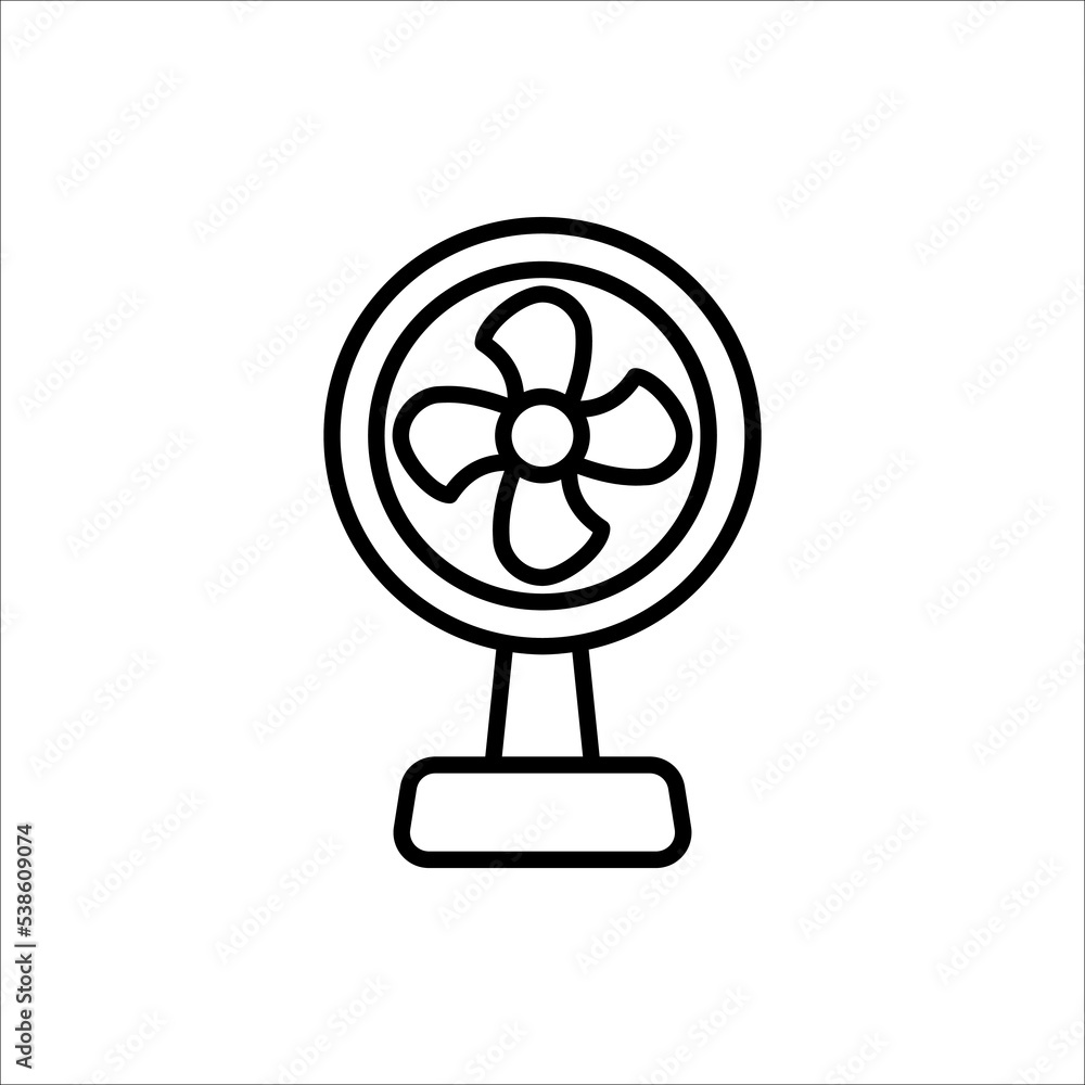 Fan icon on white background. Vector illustration. Fan icon on white background. Vector illustration.