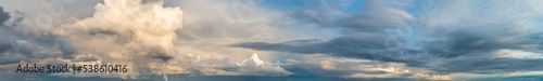 Fantastic clouds at sunrise