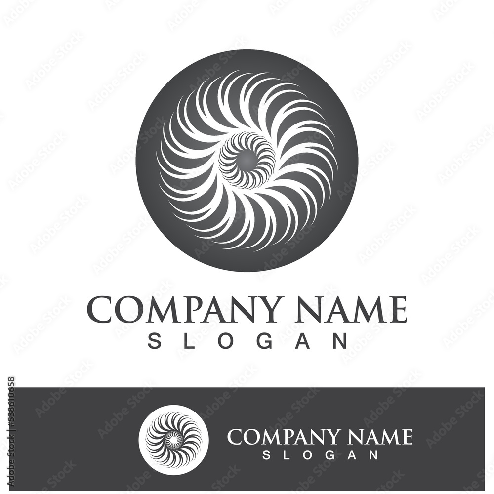 Obraz premium Vortex logo symbol icon illustration