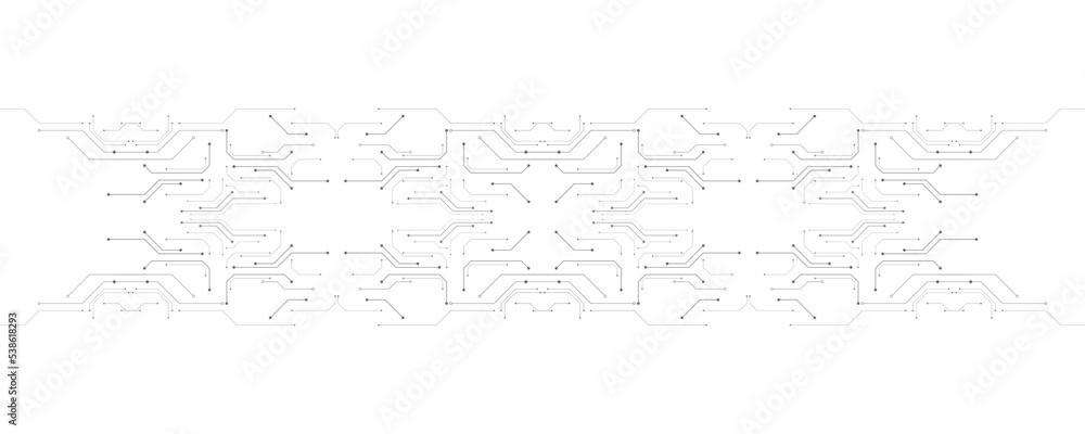 Gray and white technology background image Line design for communication connections in digital systems Hi-tech technology pattern Gray and white technology background image Line design for communication connections in digital systems Hi-tech technology pattern
