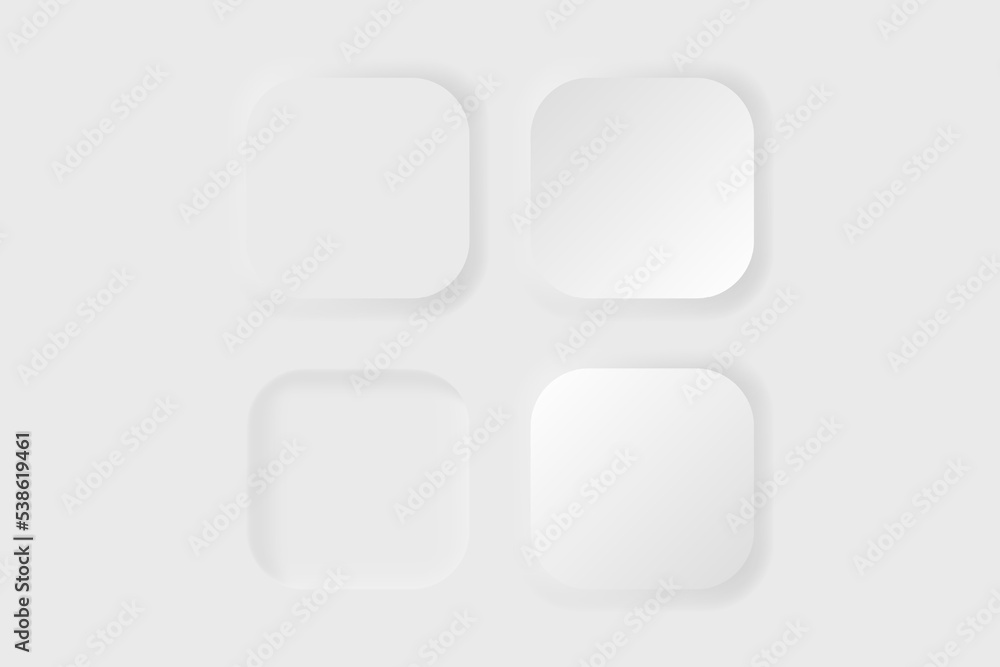 Neumorphism Botton Soft UI Design Neumorphism Botton Soft UI Design