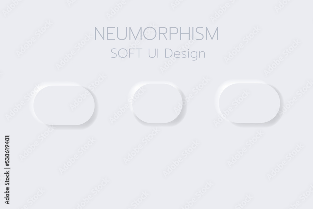 Neumorphism Botton Soft UI Design Neumorphism Botton Soft UI Design