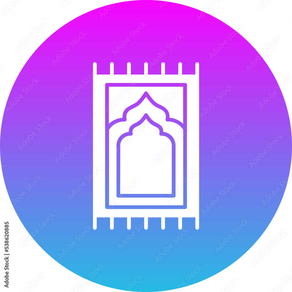 Sajadah Gradient Circle Glyph Inverted Icon Sajadah Gradient Circle Glyph Inverted Icon