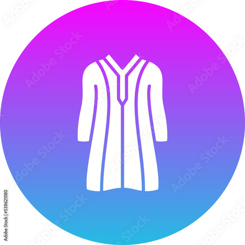 Djellaba Gradient Circle Glyph Inverted Icon