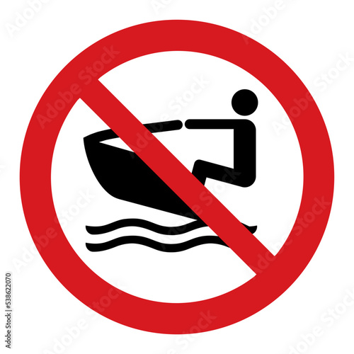 No personal water craft to be used