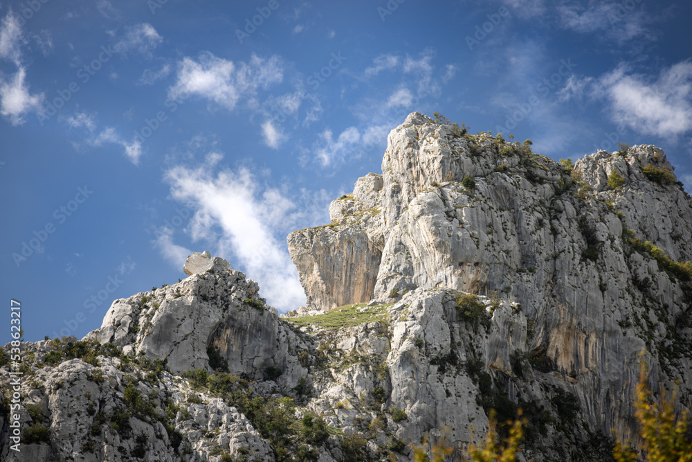 mountain landscape with blue sky in albania mountain landscape with blue sky in albania