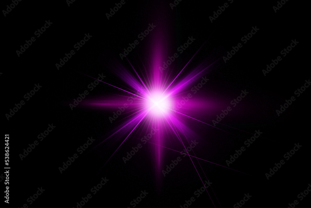 Realistic lens flare lights effect on black background Realistic lens flare lights effect on black background