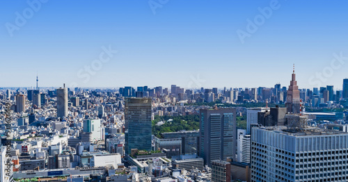 都庁から眺める東京都市風景