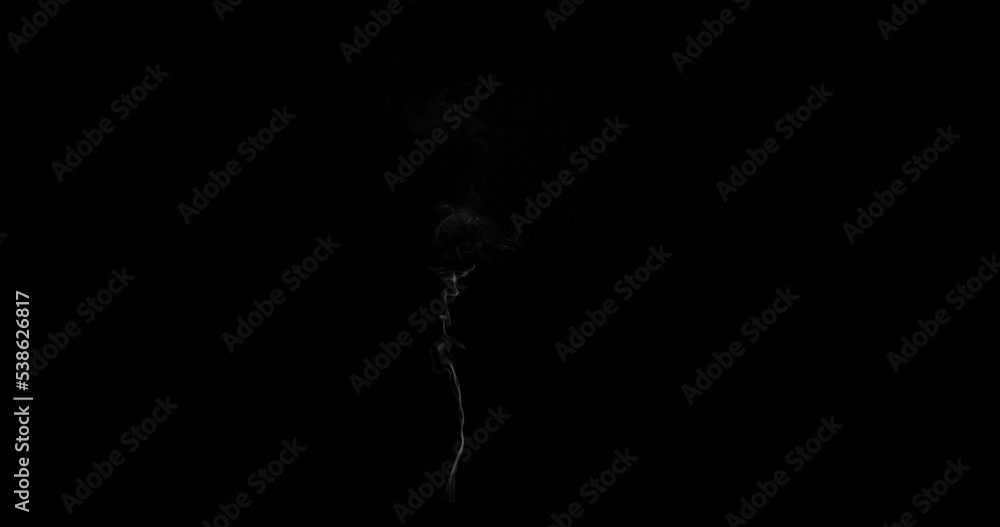 60Frames Cigarette smoke looping,seamless black background 60Frames Cigarette smoke looping,seamless black background