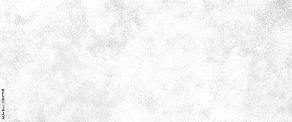 Obraz premium Panorama of vintage Background and texture of white paper pattern, white background texture grunge with silver white center in abstract textured metal in old distressed vintage border design.