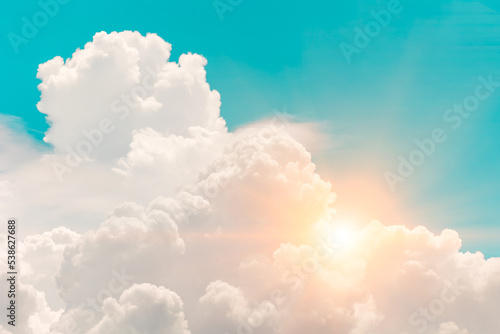 heaven cloud sky fantasy blue big cloud sunshine sunny bright for future wealth fortune day nature background © Quality Stock Arts