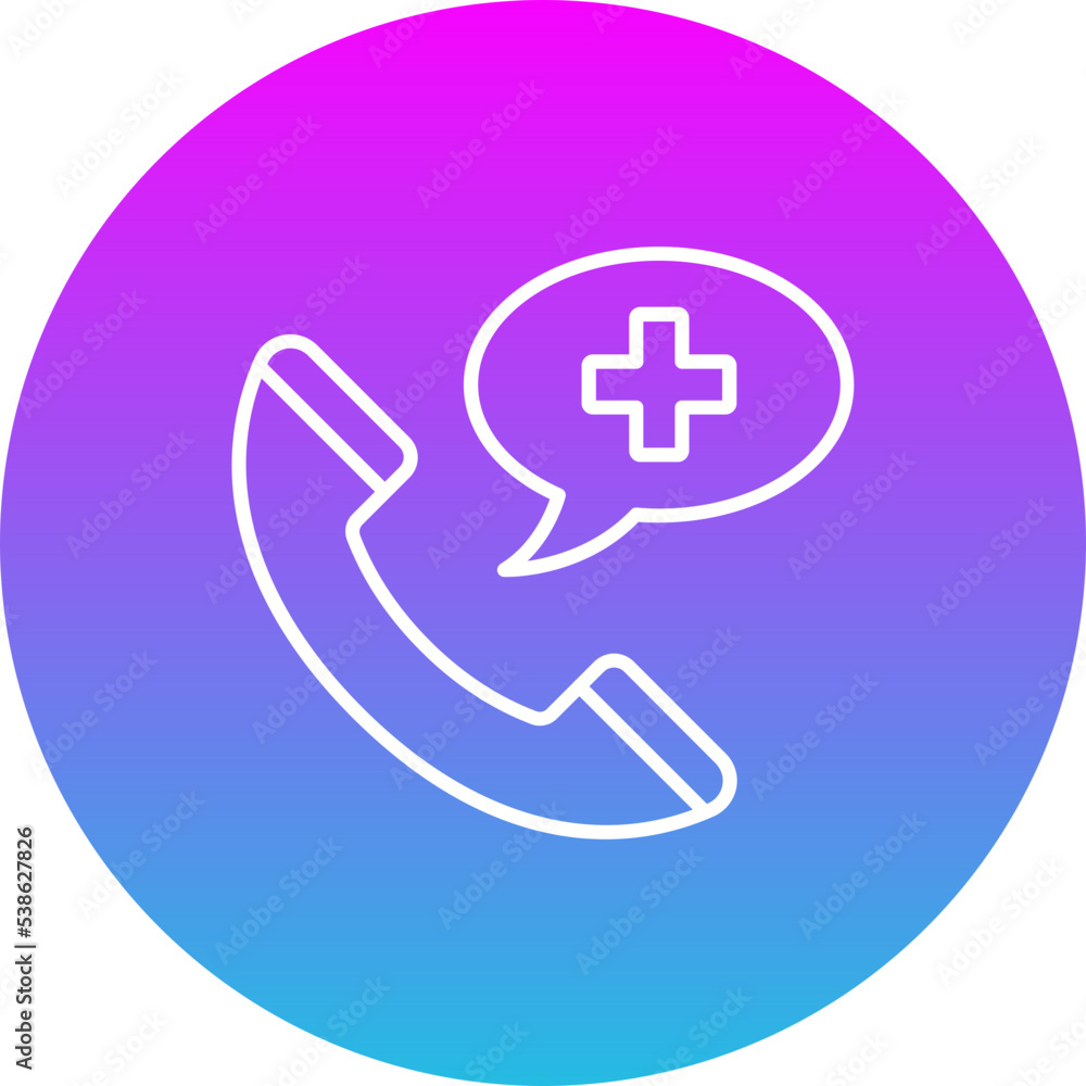 Obraz premium Emergency Phone Icon