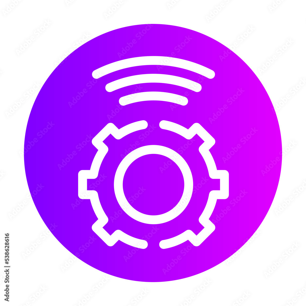 gear icon on metal internet button gear icon on metal internet button